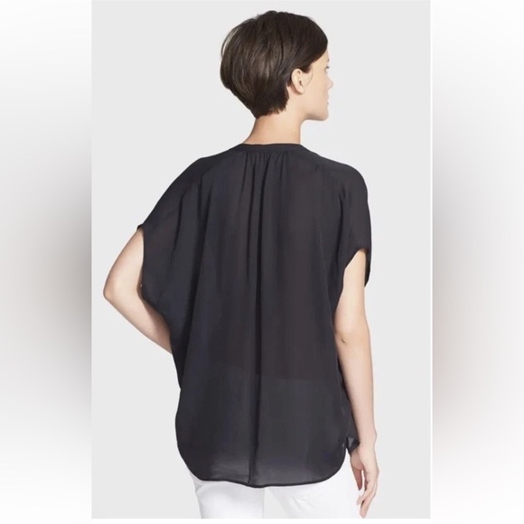 Vince Georgette Silk Cap Dolman Sleeve Blouse, Small (oversized) - Picture 2 of 8